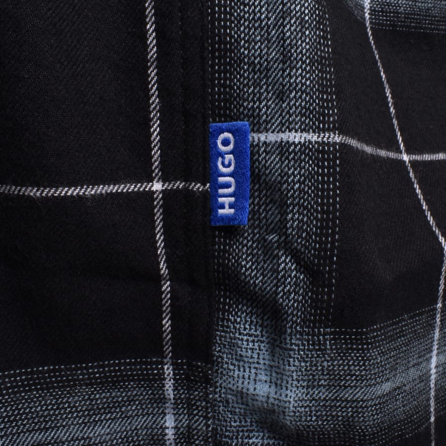 Image number 3 for HUGO Blue Ebolt Overshirt Black