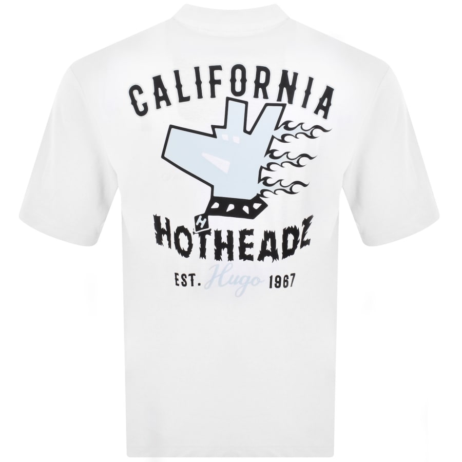 Image number 5 for HUGO Blue Nagulop T Shirt White