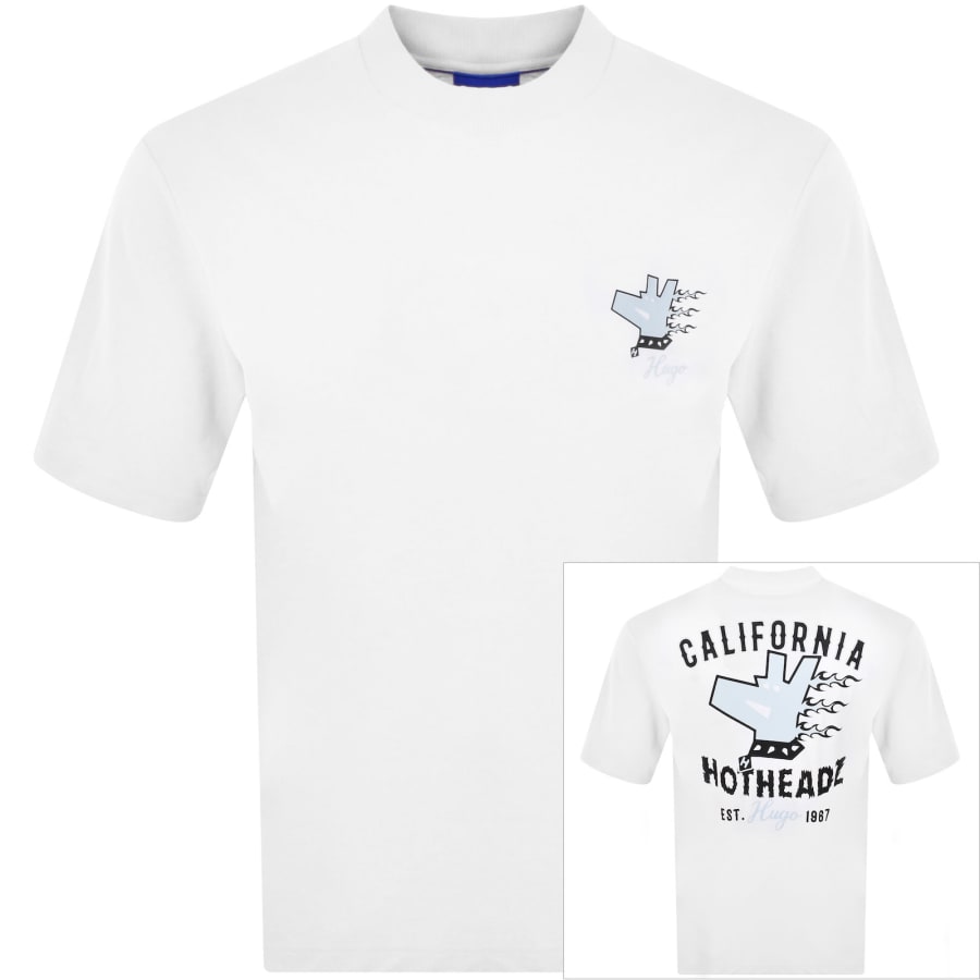 Image number 1 for HUGO Blue Nagulop T Shirt White