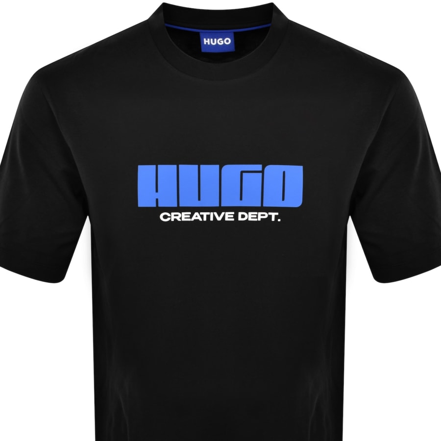 Image number 2 for HUGO Blue New Romi T Shirt Black