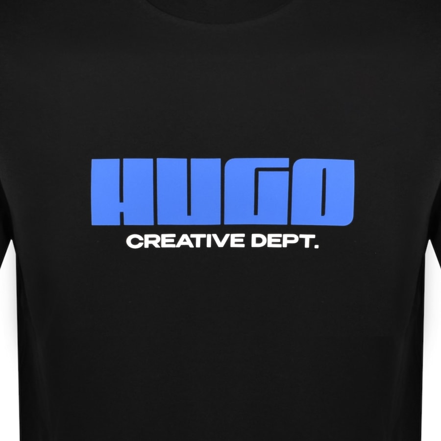 Image number 3 for HUGO Blue New Romi T Shirt Black