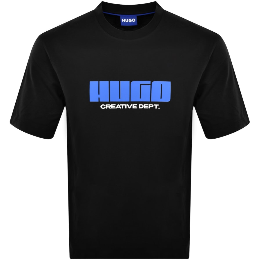 Image number 1 for HUGO Blue New Romi T Shirt Black