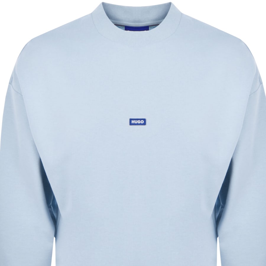 Image number 2 for HUGO Blue Nedro Sweatshirt Light Blue