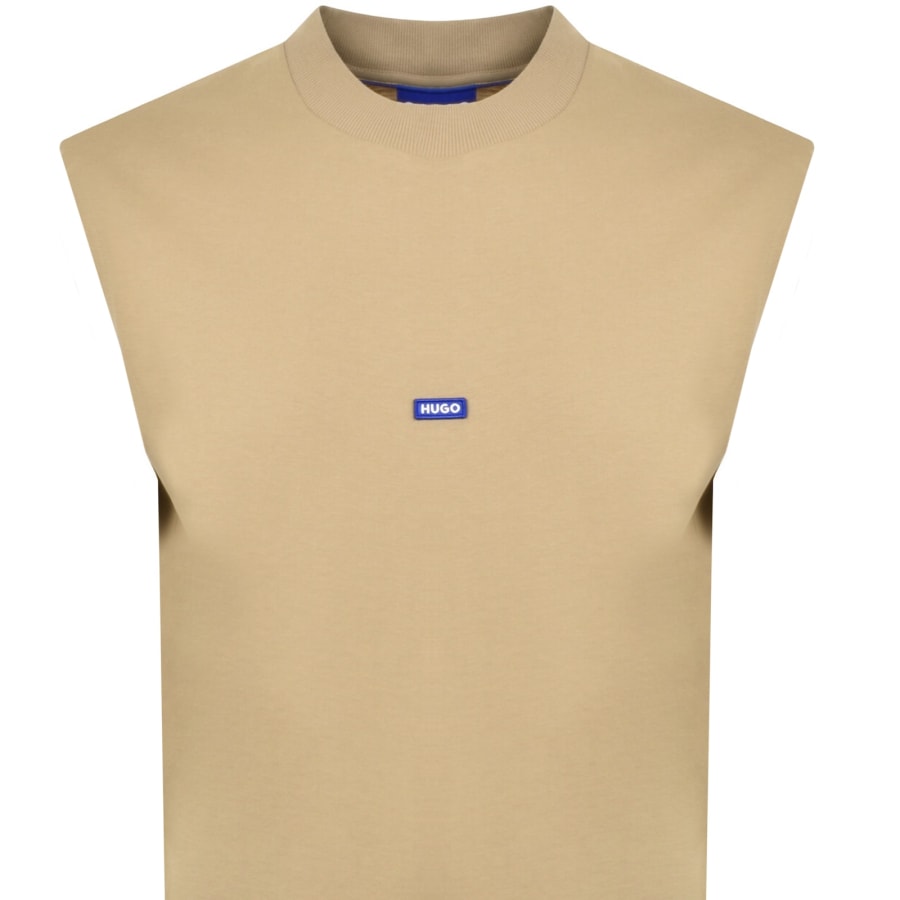 Image number 2 for HUGO Blue Navertz Vest Beige