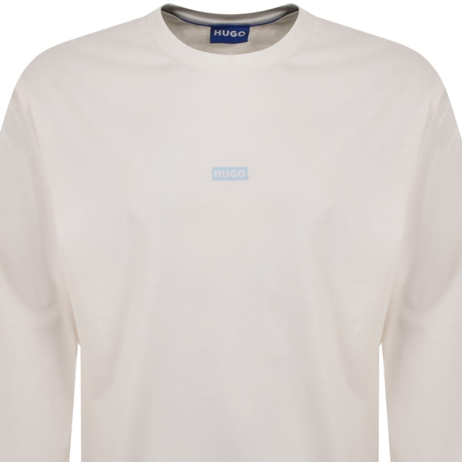 Image number 3 for HUGO Blue Naviu Sweatshirt White