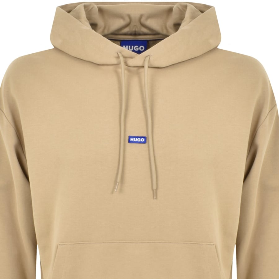 Image number 2 for HUGO Blue Nalonso Hoodie Beige