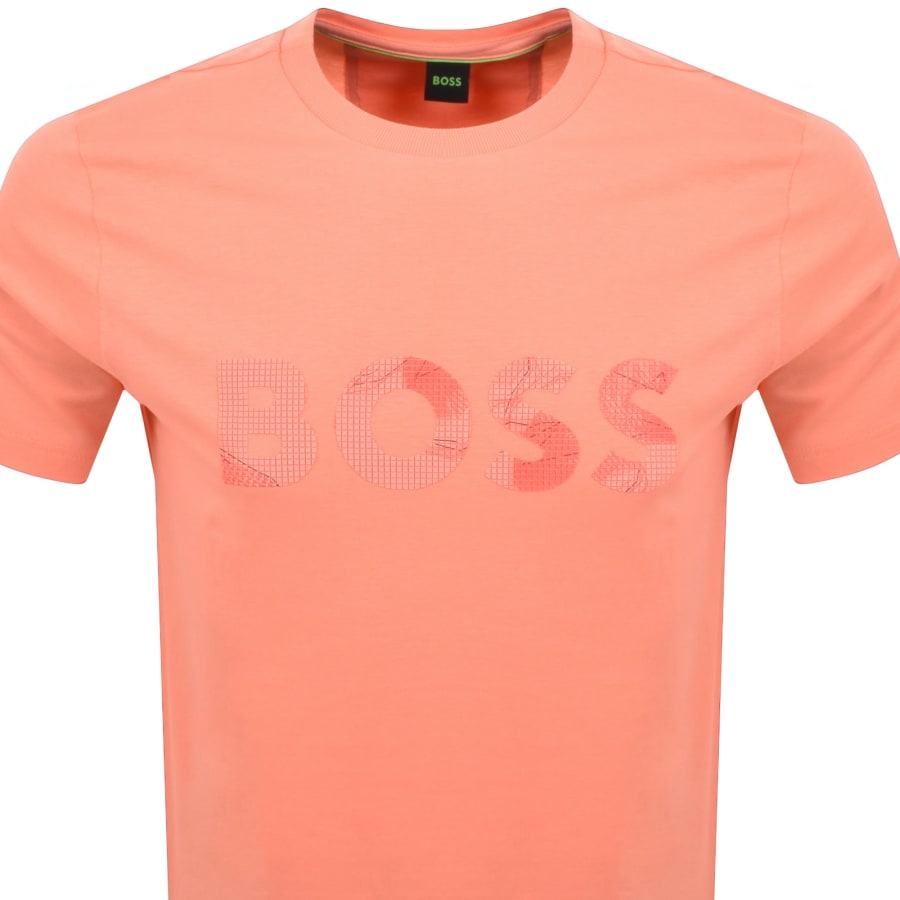 Image number 2 for BOSS Tee Logo Glamping T Shirt Orange