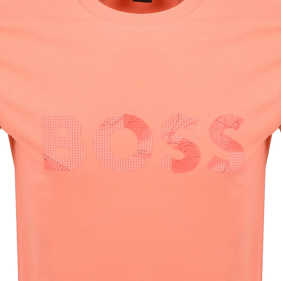Image number 3 for BOSS Tee Logo Glamping T Shirt Orange