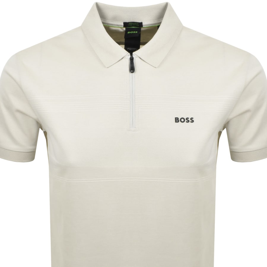 Image number 2 for BOSS Philix Polo T Shirt Beige