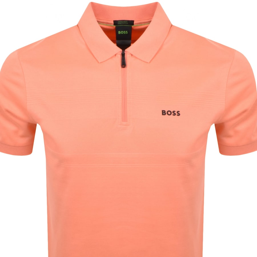 Image number 2 for BOSS Philix Polo T Shirt Coral Pink