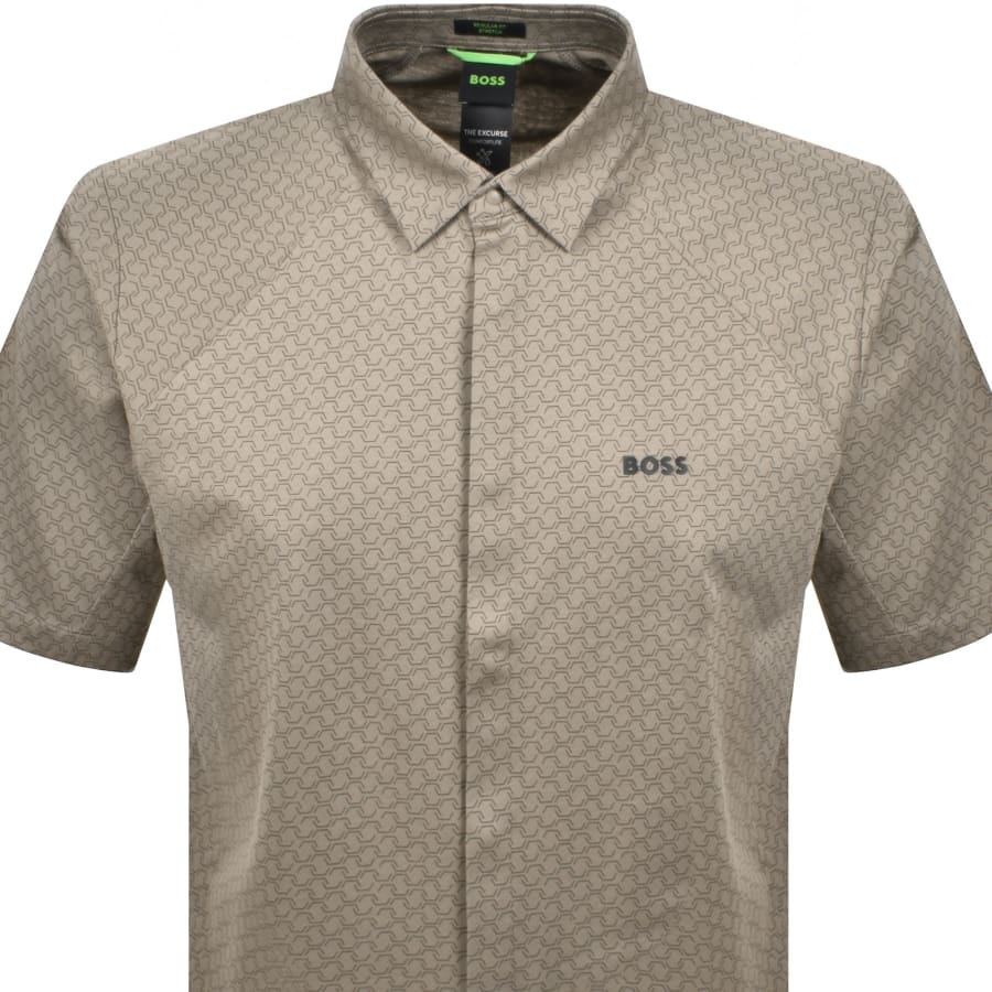 Image number 2 for BOSS B Excurse S Short Sleeve Shirt Brown