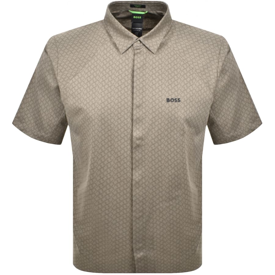 Image number 1 for BOSS B Excurse S Short Sleeve Shirt Brown