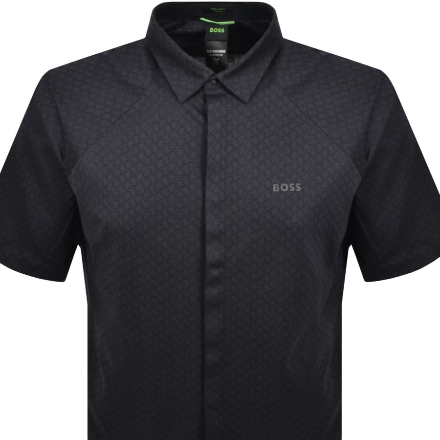 Image number 2 for BOSS B Excurse S Short Sleeve Shirt Navy