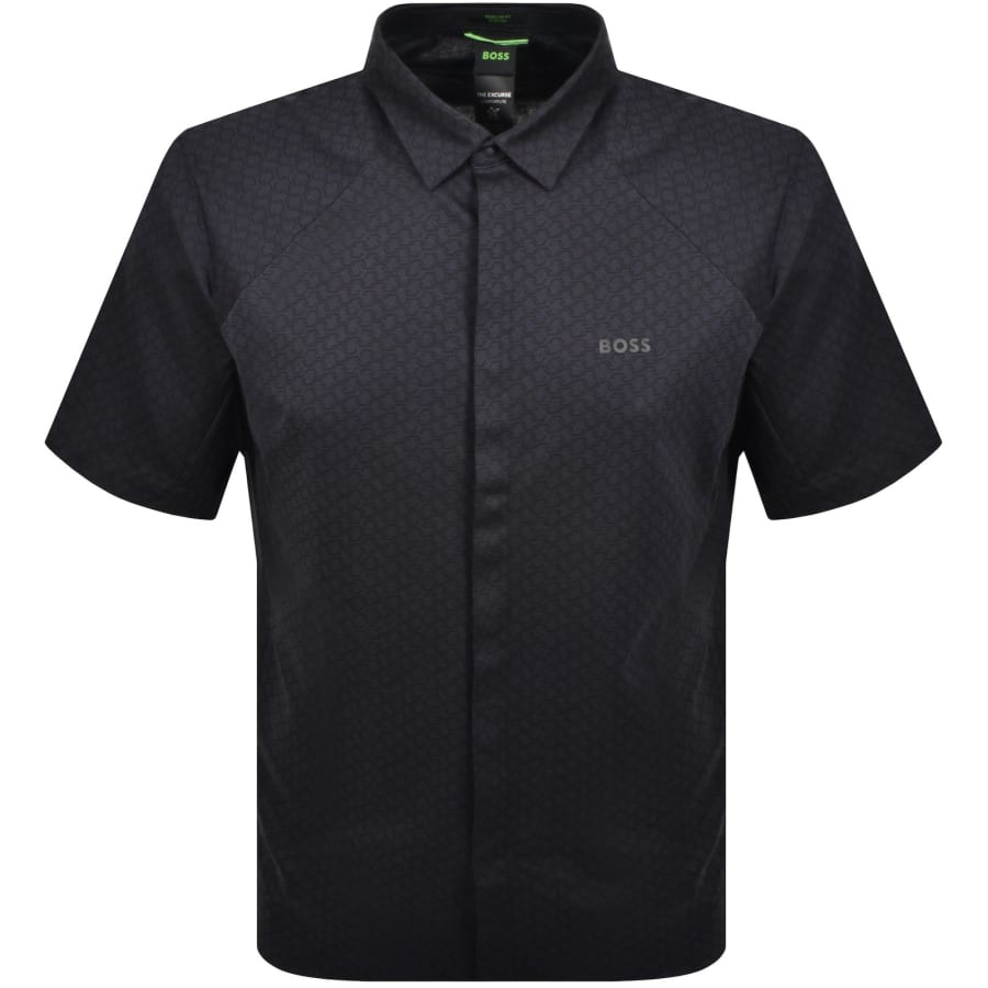 Image number 1 for BOSS B Excurse S Short Sleeve Shirt Navy