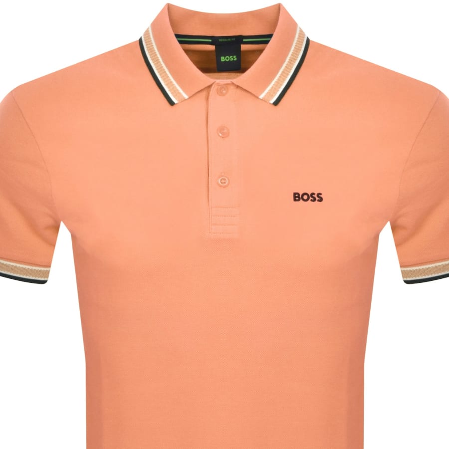 Image number 2 for BOSS Paddy Polo T Shirt Orange