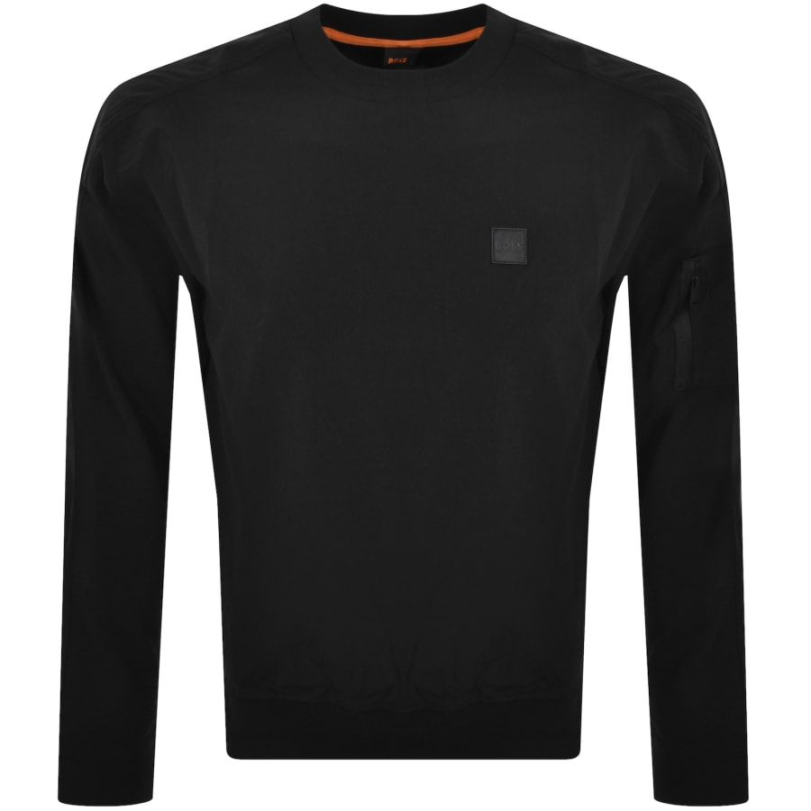 Image number 2 for BOSS Nylon Sweatshirt Black