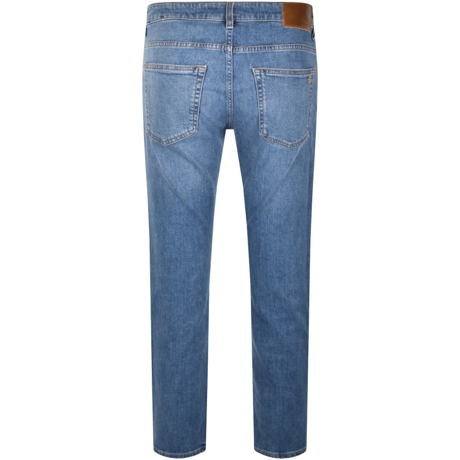 Image number 3 for BOSS Delaware Slim Fit Jeans Mid Wash Blue