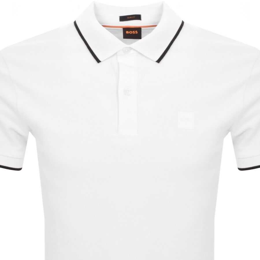 Image number 2 for BOSS Passertip Polo T Shirt White