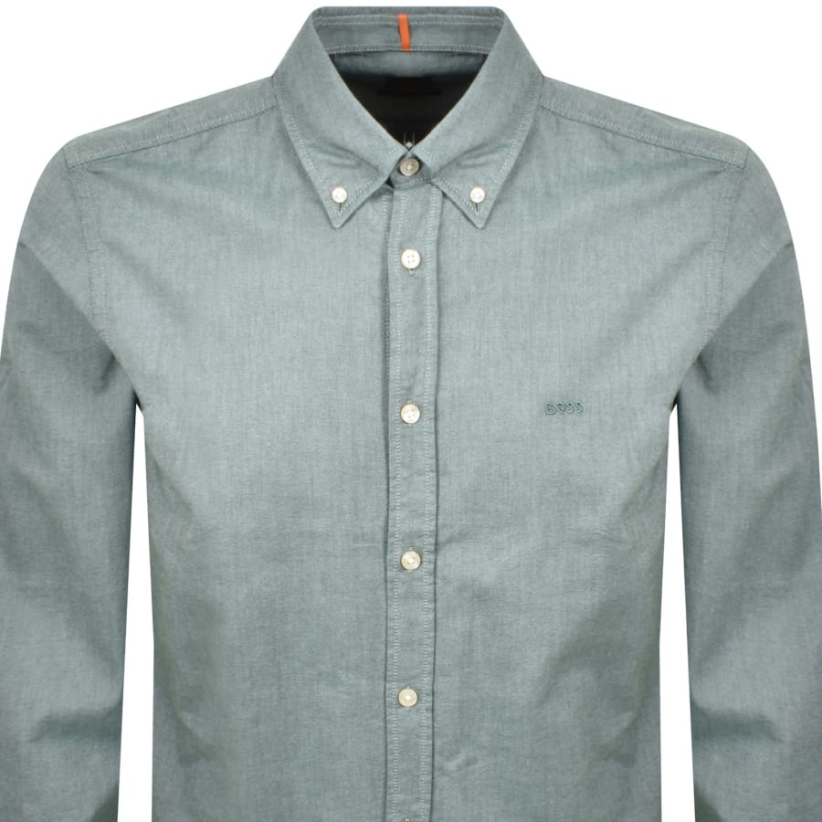 Image number 2 for BOSS Rickert Long Sleeved Shirt Green