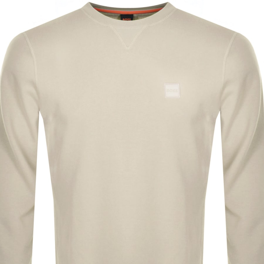 Image number 2 for BOSS Westart 1 Sweatshirt Beige