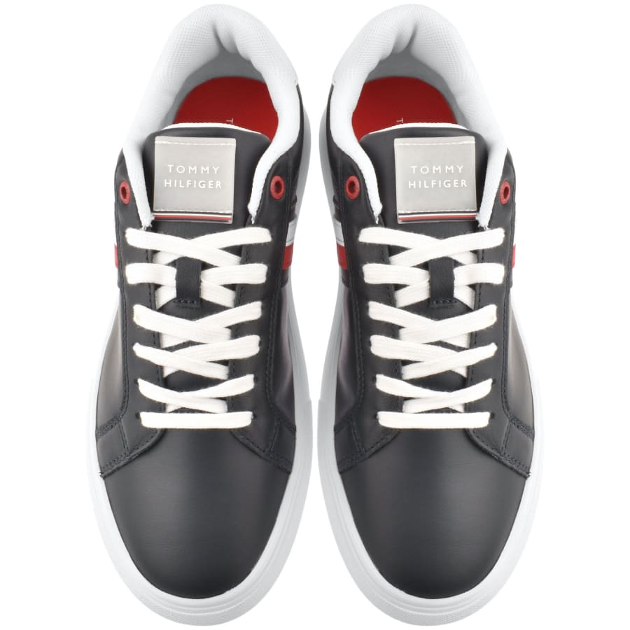 Image number 3 for Tommy Hilfiger Cupsole Trainers Navy