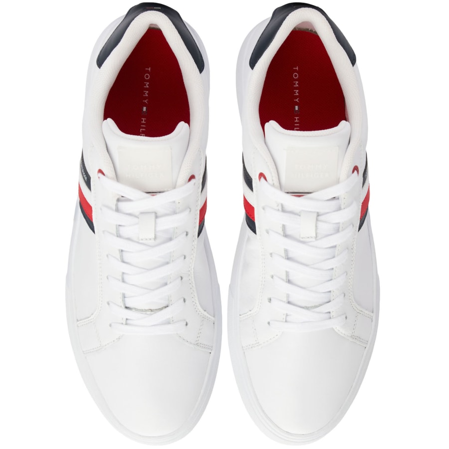 Image number 3 for Tommy Hilfiger Cupsole Trainers White