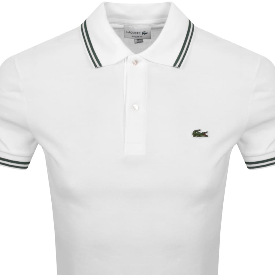 Image number 2 for Lacoste Short Sleeved Polo T Shirt White