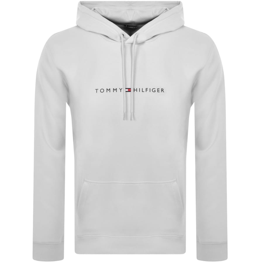 Image number 2 for Tommy Hilfiger Lounge Hooded Tracksuit Grey