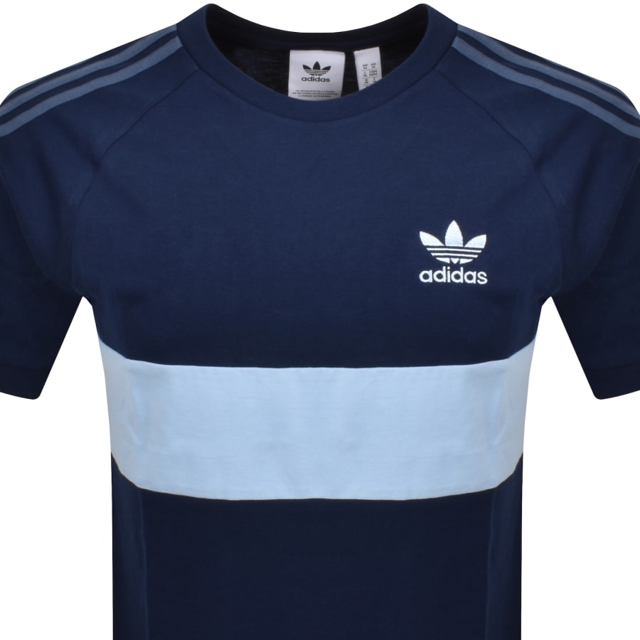 Image number 2 for adidas Originals Trefoil T Shirt Navy