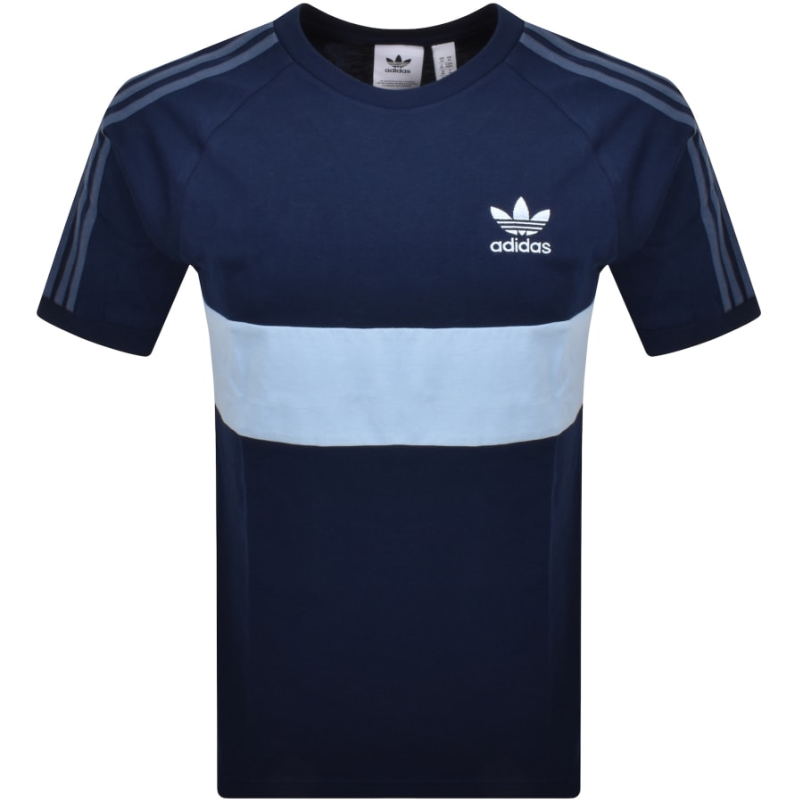 Image number 1 for adidas Originals Trefoil T Shirt Navy