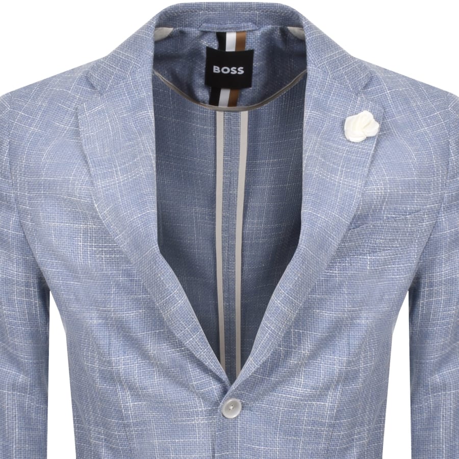 Image number 2 for BOSS Hanry Blazer Jacket Light Blue