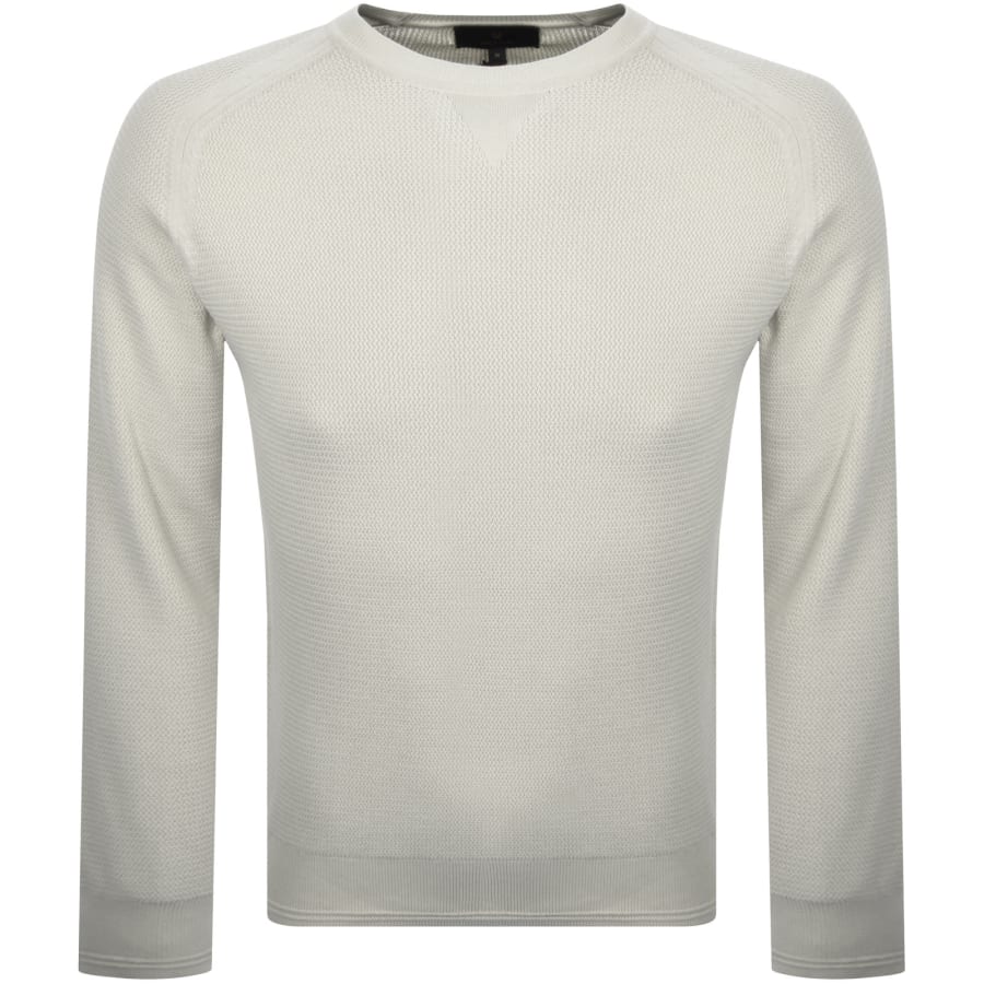 Image number 2 for Belstaff Guide Crew Neck Jumper Stone Beige