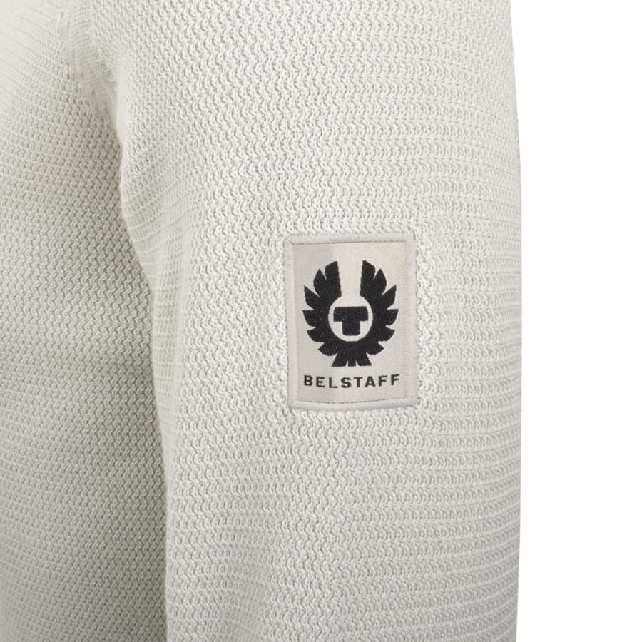 Image number 4 for Belstaff Guide Crew Neck Jumper Stone Beige