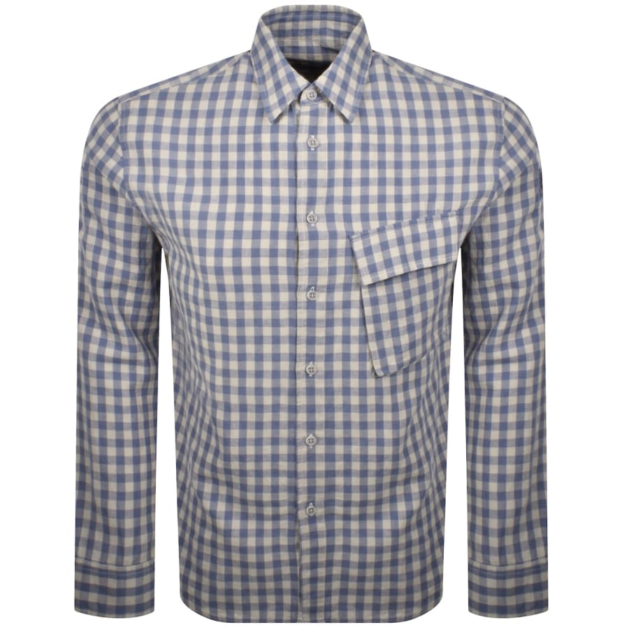 Image number 2 for Belstaff Scale Long Sleeved Shirt Blue