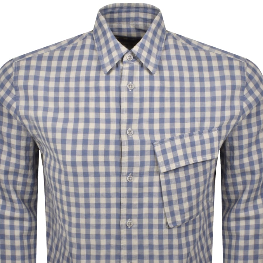 Image number 3 for Belstaff Scale Long Sleeved Shirt Blue