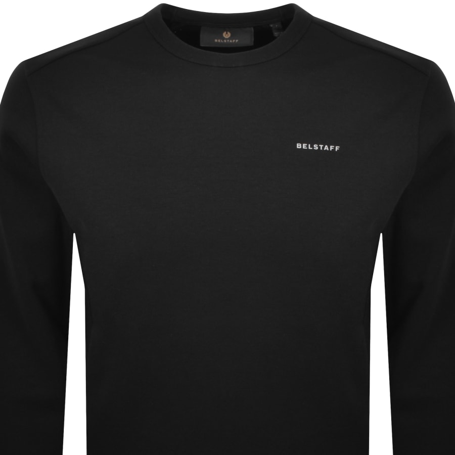 Image number 2 for Belstaff Alloy Crew Neck Sweatshirt Black