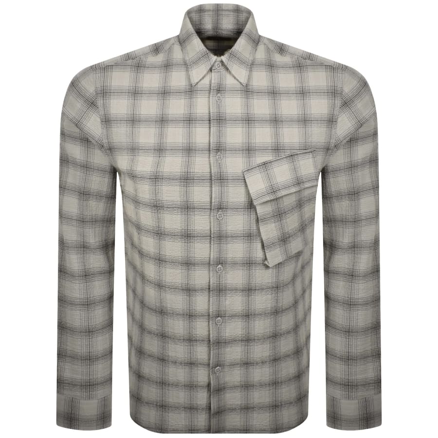 Image number 2 for Belstaff Scale Long Sleeved Shirt Grey