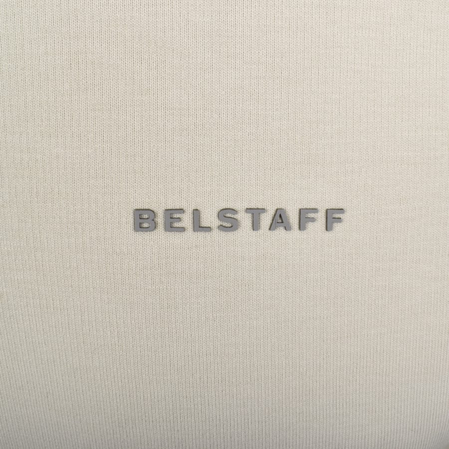 Image number 3 for Belstaff Alloy Quarter Zip Sweatshirt Beige