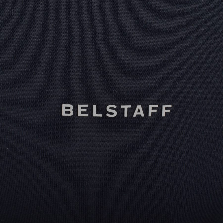 Image number 3 for Belstaff Alloy Quarter Zip Sweatshirt Navy