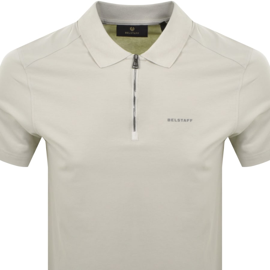 Image number 2 for Belstaff Alloy Polo T Shirt Stone Beige