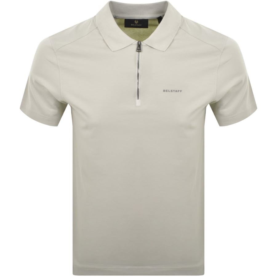 Image number 1 for Belstaff Alloy Polo T Shirt Stone Beige