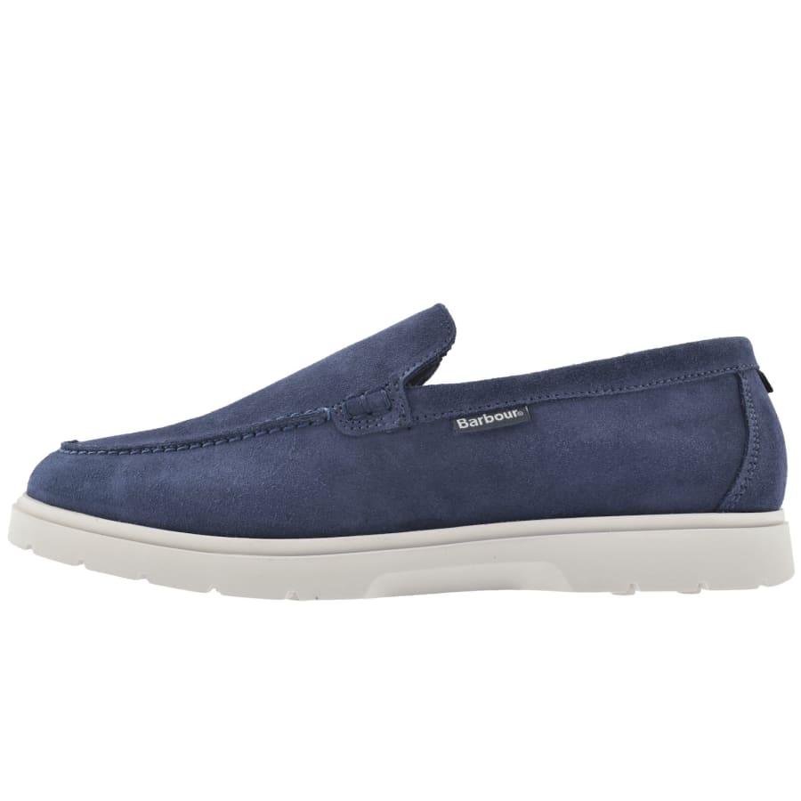 Image number 1 for Barbour Carty Loafer Shoes Blue