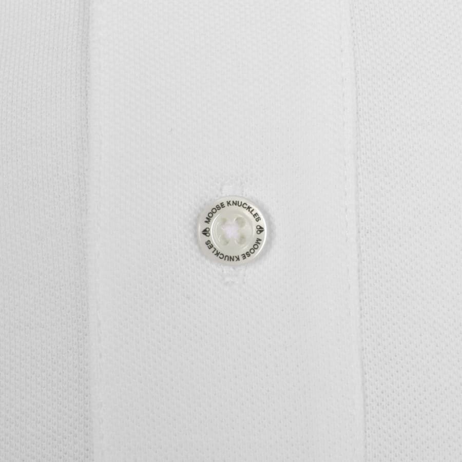 Image number 4 for Moose Knuckles Everett Polo T Shirt White