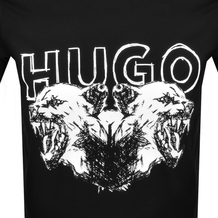 Image number 3 for HUGO Durro T Shirt Black