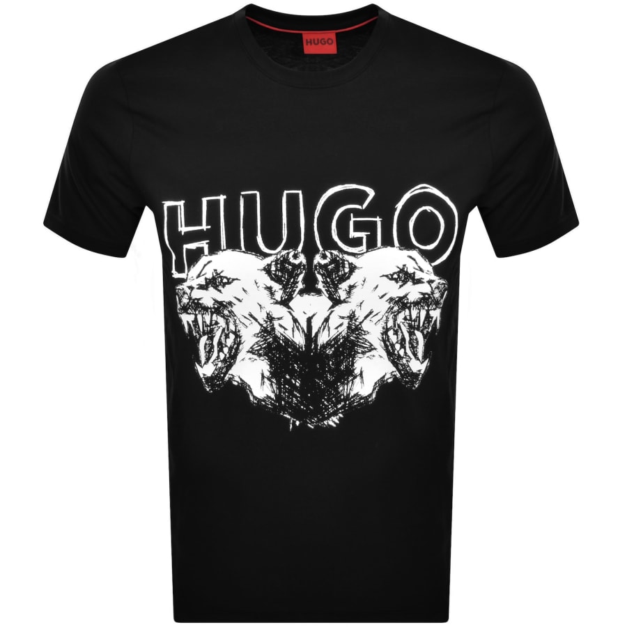 Image number 1 for HUGO Durro T Shirt Black