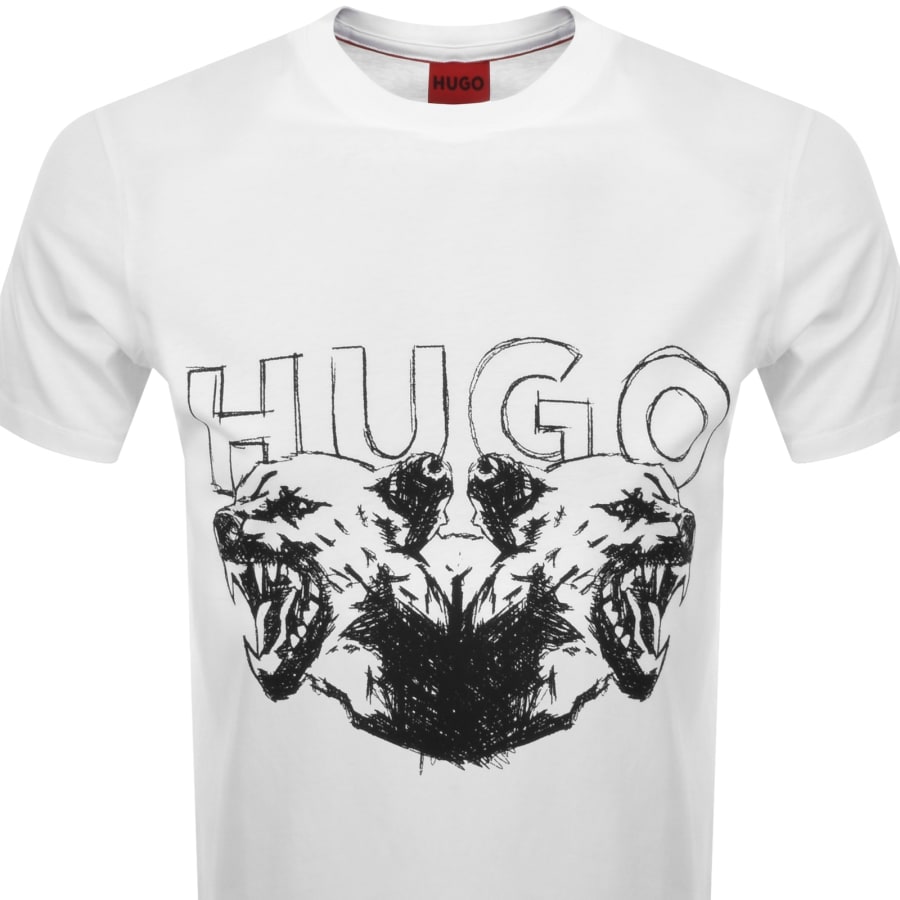 Image number 2 for HUGO Durro T Shirt White