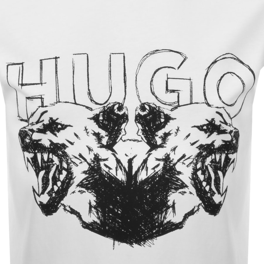 Image number 3 for HUGO Durro T Shirt White