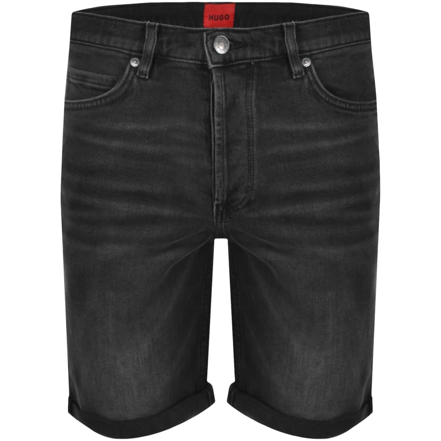 Image number 2 for HUGO 634 Denim Shorts Black