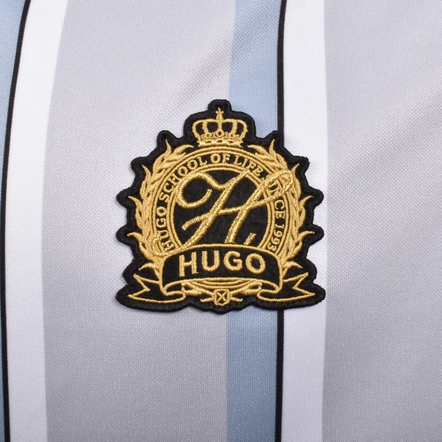 Image number 3 for HUGO Docaro Athletic Polo T Shirt Grey