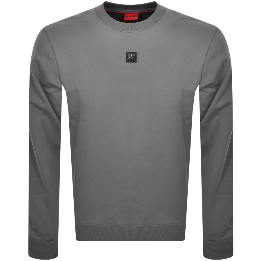 Image number 1 for HUGO Dettil Relaxed Fit Sweatshirt Grey